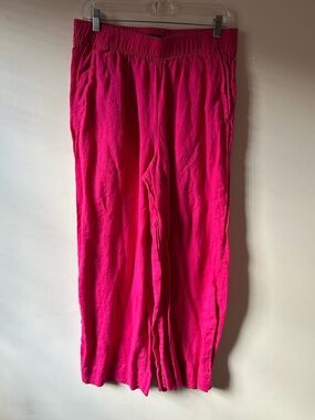 Tahari 100% Linen Hot Pink Pants